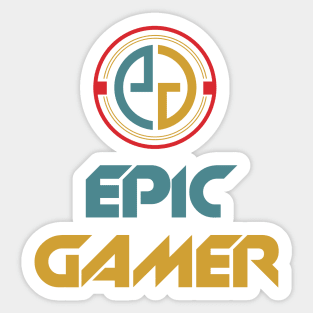 Epic Gamer ✪ Gaming Gift Idea Sticker